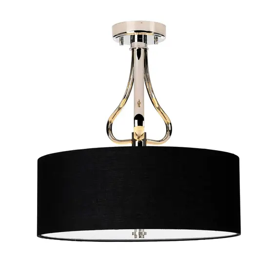 Плафон Falmouth 3xG9 Polished Chrome Black Shade Elstead Lighting BATH-FALMOUTH-SF-PC | Osvetlenieto.bg