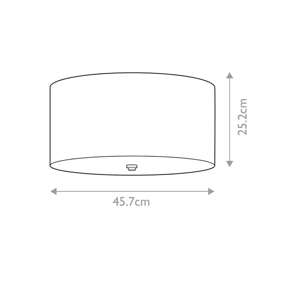 Плафон Fletcher18" 3xE27 Aged Brass Ivory Shade Designer's Lightbox DL-FLETCHER18-3LT-IV-AB | Osvetlenieto.bg