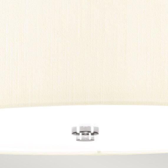 Плафон Fletcher18" 3xE27 Polished Chrome Ivory Shade Designer's Lightbox DL-FLETCHER18-3LT-IV-PC | Osvetlenieto.bg Плафон Fletcher18" 3xE27 Polished Chrome Ivory Shade Designer's Lightbox DL-FLETCHER18-3LT-IV-PC | Osvetlenieto.bg