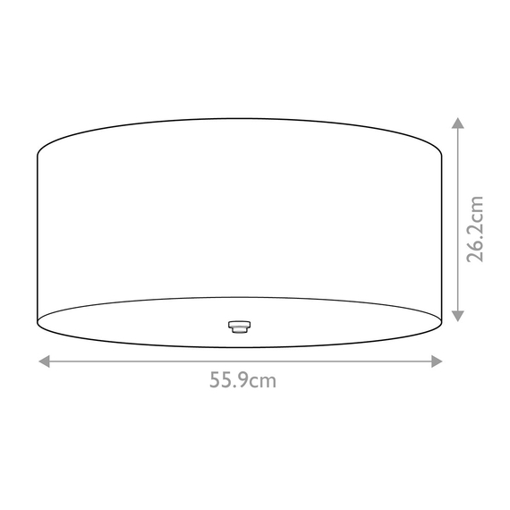 Плафон Fletcher22" 5xE27 Aged Brass Ivory Shade Designer's Lightbox DL-FLETCHER22-5LT-IV-AB | Osvetlenieto.bg