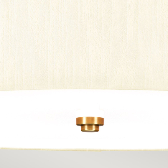 Плафон Fletcher22" 5xE27 Aged Brass Ivory Shade Designer's Lightbox DL-FLETCHER22-5LT-IV-AB | Osvetlenieto.bg