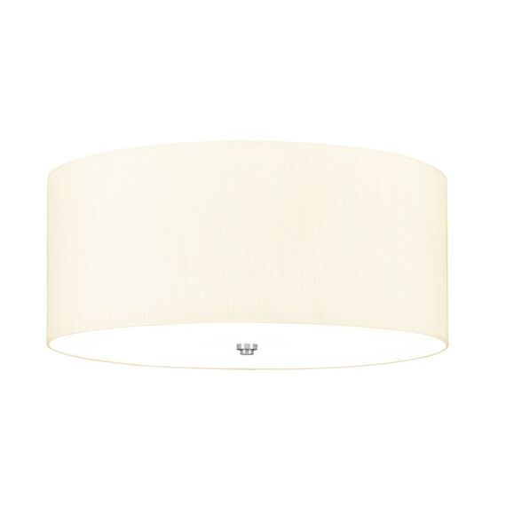 Плафон Fletcher22" 5xE27 Polished Chrome Ivory Shade Designer's Lightbox DL-FLETCHER22-5LT-IV-PC | Osvetlenieto.bg