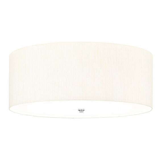 Плафон Fletcher26" 5xE27 Polished Chrome Ivory Shade Designer's Lightbox DL-FLETCHER26-5LT-IV-PC | Osvetlenieto.bg