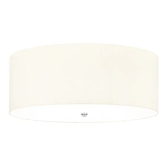 Плафон Fletcher26" 5xE27 Polished Chrome Ivory Shade Designer's Lightbox DL-FLETCHER26-5LT-IV-PC | Osvetlenieto.bg