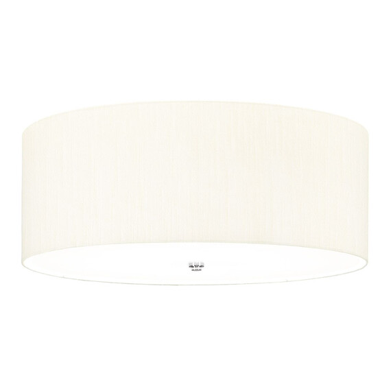 Плафон Fletcher26" 5xE27 Polished Chrome Ivory Shade Designer's Lightbox DL-FLETCHER26-5LT-IV-PC | Osvetlenieto.bg