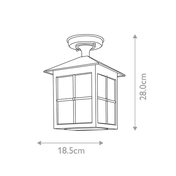 Плафон Winchester 1xE27 Black Elstead Lighting BL18A-BLACK | Osvetlenieto.bg
