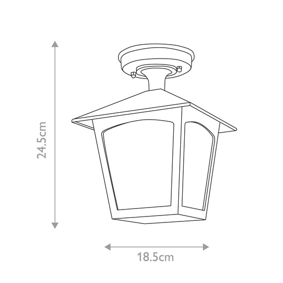 Плафон York 1xE27 Black Elstead Lighting BL6A-BLACK | Osvetlenieto.bg