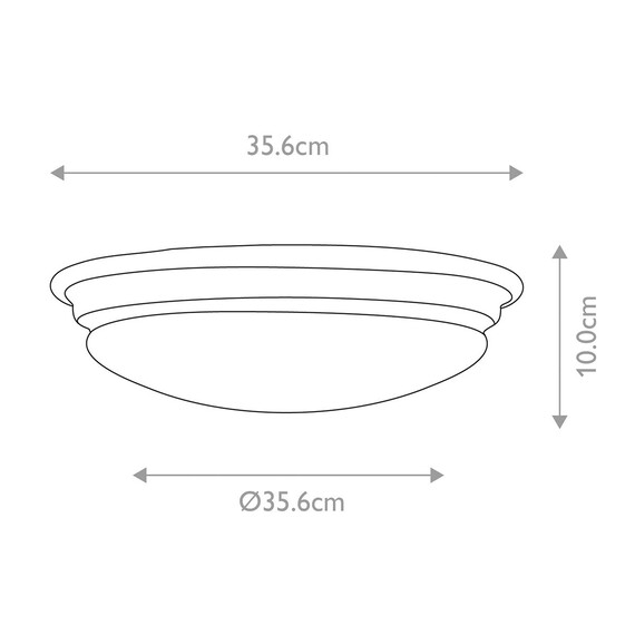 Плафон за баня Brompton 1xGX53 Brushed Brass Elstead Lighting BATH-BROMPTON-F-BB | Osvetlenieto.bg