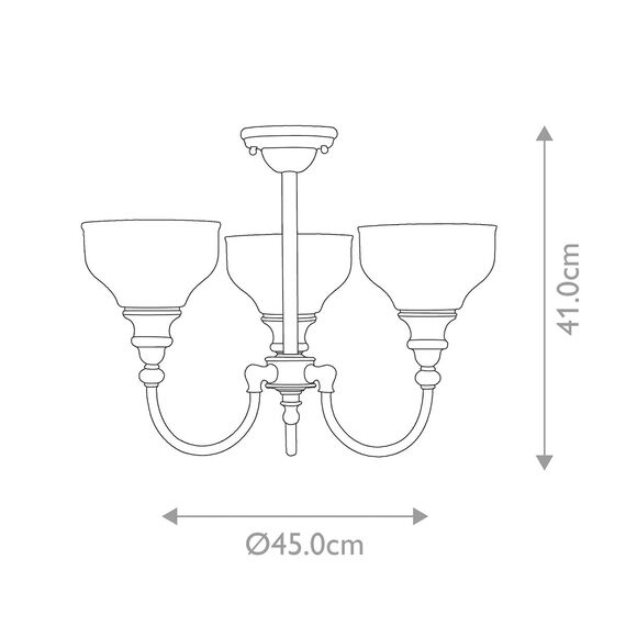 Плафон за баня Cheadle 3xG9 Polished Chrome Elstead Lighting BATH-CD3 | Osvetlenieto.bg