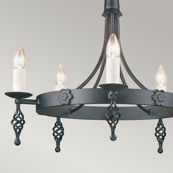 Полилей Belfry 5xE14 Black Elstead Lighting BY5-BLACK | Osvetlenieto.bg