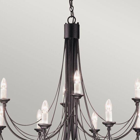 Полилей Carisbrooke 12xE14 Black Elstead Lighting CB12-BLACK | Osvetlenieto.bg Полилей Carisbrooke 12xE14 Black Elstead Lighting CB12-BLACK | Osvetlenieto.bg