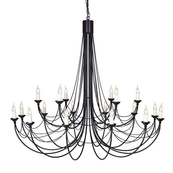 Полилей Carisbrooke 18xE14 Black Elstead Lighting CB18-BLACK | Osvetlenieto.bg
