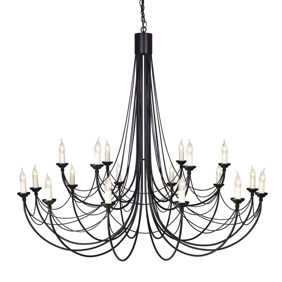 Полилей Carisbrooke 18xE14 Black Elstead Lighting CB18-BLACK | Osvetlenieto.bg
