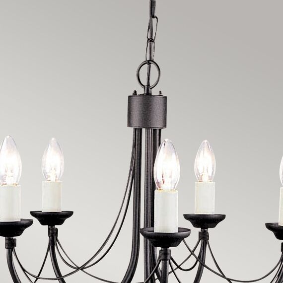 Полилей Carisbrooke 5xE14 Black Elstead Lighting CB5-BLACK | Osvetlenieto.bg Полилей Carisbrooke 5xE14 Black Elstead Lighting CB5-BLACK | Osvetlenieto.bg