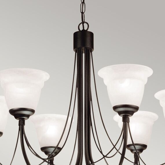 Полилей Carisbrooke 6xE14 Black Elstead Lighting CB6-BLACK | Osvetlenieto.bg Полилей Carisbrooke 6xE14 Black Elstead Lighting CB6-BLACK | Osvetlenieto.bg