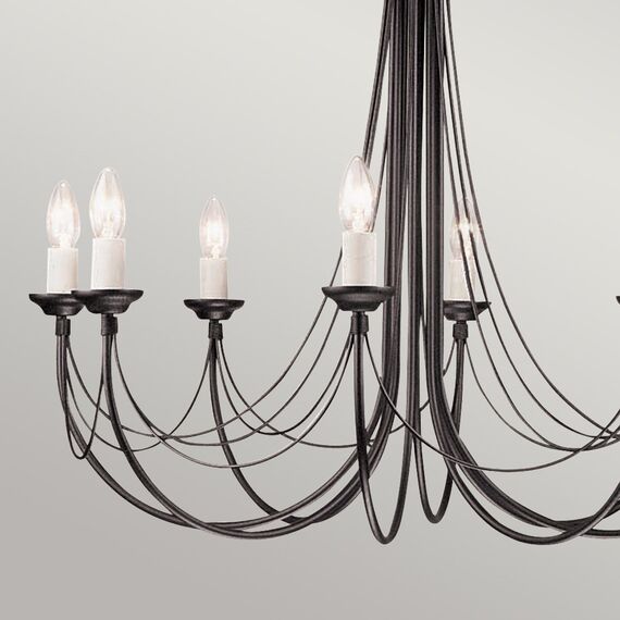 Полилей Carisbrooke 8xE14 Black Elstead Lighting CB8-BLACK | Osvetlenieto.bg Полилей Carisbrooke 8xE14 Black Elstead Lighting CB8-BLACK | Osvetlenieto.bg