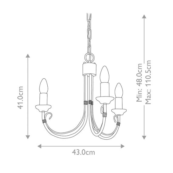 Полилей Chartwell 3xE14 Black Elstead Lighting CH3-BLACK | Osvetlenieto.bg Полилей Chartwell 3xE14 Black Elstead Lighting CH3-BLACK | Osvetlenieto.bg