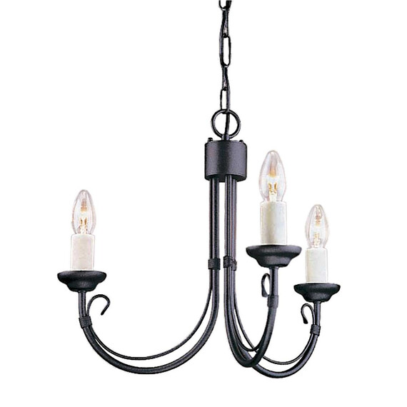 Полилей Chartwell 3xE14 Black Elstead Lighting CH3-BLACK | Osvetlenieto.bg