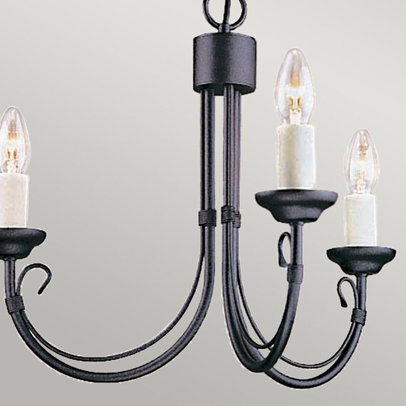 Полилей Chartwell 3xE14 Black Elstead Lighting CH3-BLACK | Osvetlenieto.bg