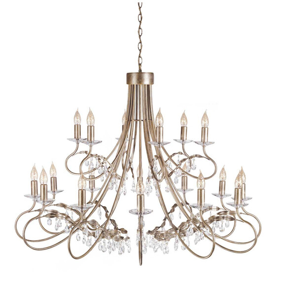 Полилей Christina 18xE14 Silver Gold Patina Elstead Lighting CRT18-SIL-GOLD | Osvetlenieto.bg
