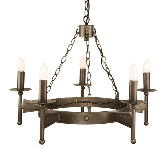 Полилей Cromwell 5xE14 Old Bronze Elstead Lighting CW5-OLD-BRZ | Osvetlenieto.bg