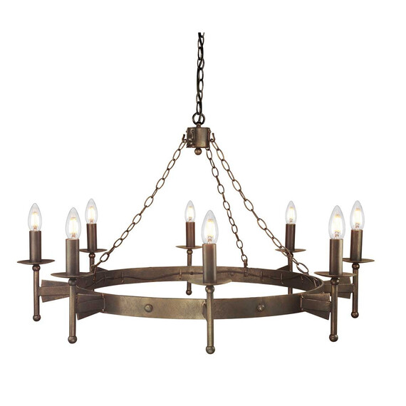 Полилей Cromwell 8xE14 Old Bronze Elstead Lighting CW8-OLD-BRZ | Osvetlenieto.bg