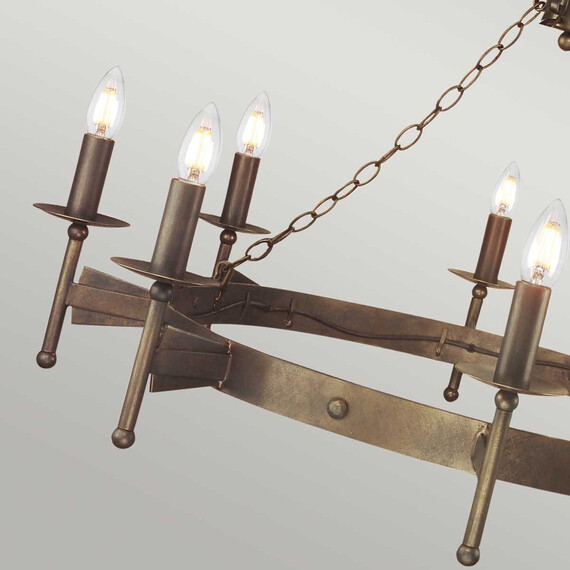 Полилей Cromwell 8xE14 Old Bronze Elstead Lighting CW8-OLD-BRZ | Osvetlenieto.bg