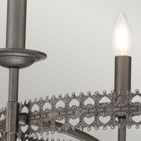 Полилей Crown 3xE14 Iron Gate Elstead Lighting CROWN3 | Osvetlenieto.bg