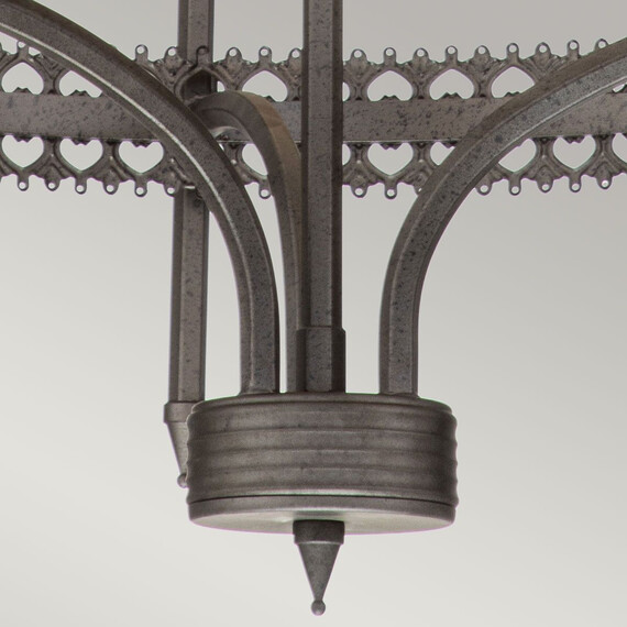 Полилей Crown 3xE14 Iron Gate Elstead Lighting CROWN3 | Osvetlenieto.bg