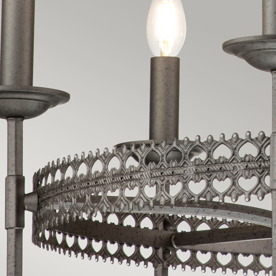 Полилей Crown 6xE14 Iron Gate Elstead Lighting CROWN6 | Osvetlenieto.bg