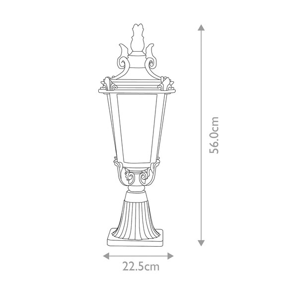 Стояща лампа Baltimore 1xE27 Medium Weathered Bronze Elstead Lighting BT3-M | Osvetlenieto.bg