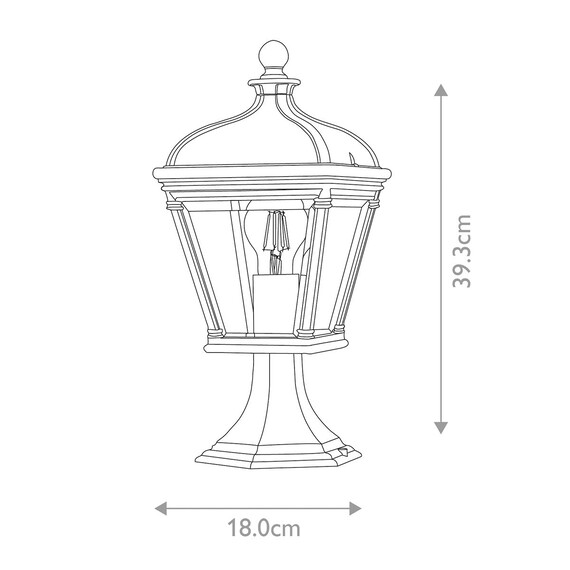 Стояща лампа Bayview 1xE27 Medium Black Elstead Lighting BAYVIEW-3M-BK | Osvetlenieto.bg