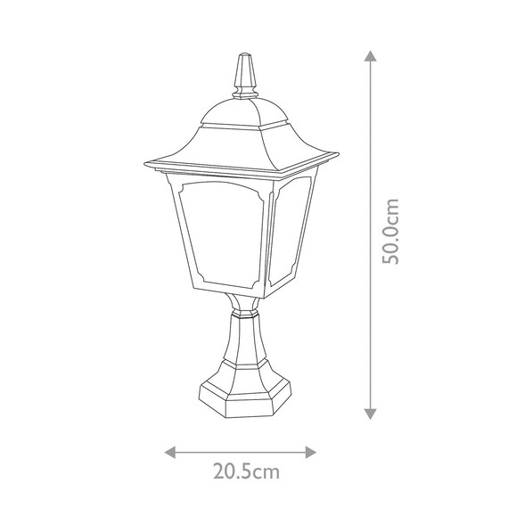 Стояща лампа Chapel 1xE27 Black Elstead Lighting CP4-BLACK | Osvetlenieto.bg