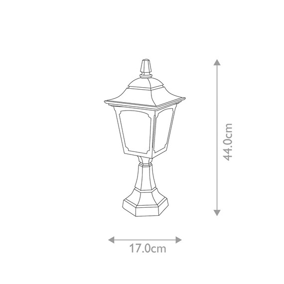 Стояща лампа Chapel 1xE27 Mini Black Elstead Lighting CPM4-BLACK | Osvetlenieto.bg