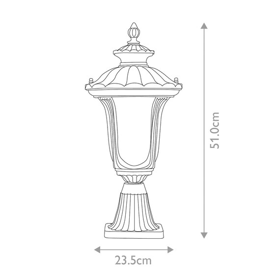 Стояща лампа Chicago 1xE27 Small Textured Black Elstead Lighting CC3-S-BK | Osvetlenieto.bg