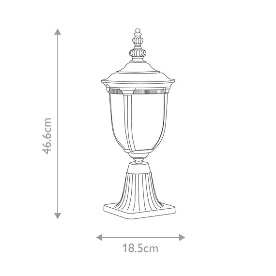 Стояща лампа Cleveland 1xE27 Small Weathered Bronze Elstead Lighting CL3-S | Osvetlenieto.bg