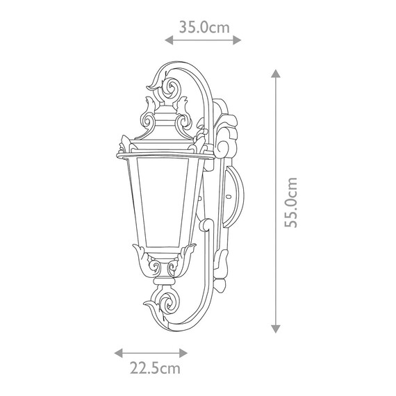 Външен аплик Baltimore 1xE27 Medium Weathered Bronze Elstead Lighting BT1-M | Osvetlenieto.bg