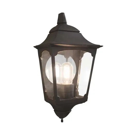Външен аплик Chapel 1xE27 Half Lantern Black Elstead Lighting CP7-2-BLACK | Osvetlenieto.bg