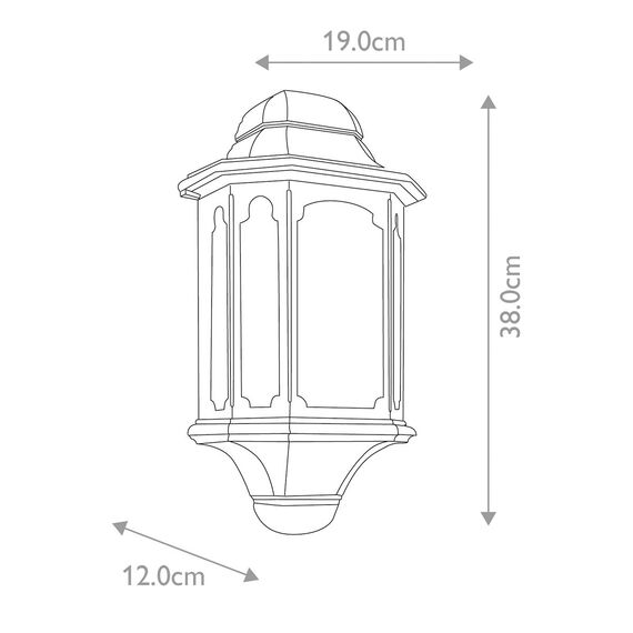 Външен аплик Chapel 1xE27 Half Lantern Black Elstead Lighting CP7-BLACK | Osvetlenieto.bg Външен аплик Chapel 1xE27 Half Lantern Black Elstead Lighting CP7-BLACK | Osvetlenieto.bg