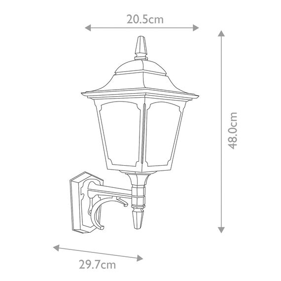 Външен аплик Chapel 1xE27 Up Black Elstead Lighting CP1-BLACK | Osvetlenieto.bg Външен аплик Chapel 1xE27 Up Black Elstead Lighting CP1-BLACK | Osvetlenieto.bg