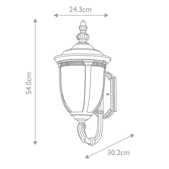 Външен аплик Cleveland 1xE27 Medium Weathered Bronze Elstead Lighting CL1-M | Osvetlenieto.bg