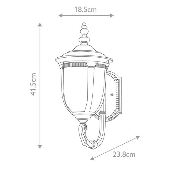 Външен аплик Cleveland 1xE27 Small Weathered Bronze Elstead Lighting CL1-S | Osvetlenieto.bg