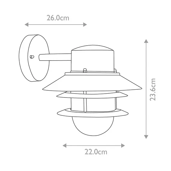 Външен аплик Copenhagen 1xE27 Black Elstead Lighting COPENHAGEN-BK | Osvetlenieto.bg