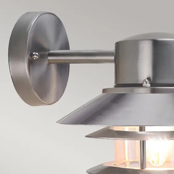 Външен аплик Copenhagen 1xE27 Brushed 304 Stainless Steel Elstead Lighting COPENHAGEN-BSS | Osvetlenieto.bg