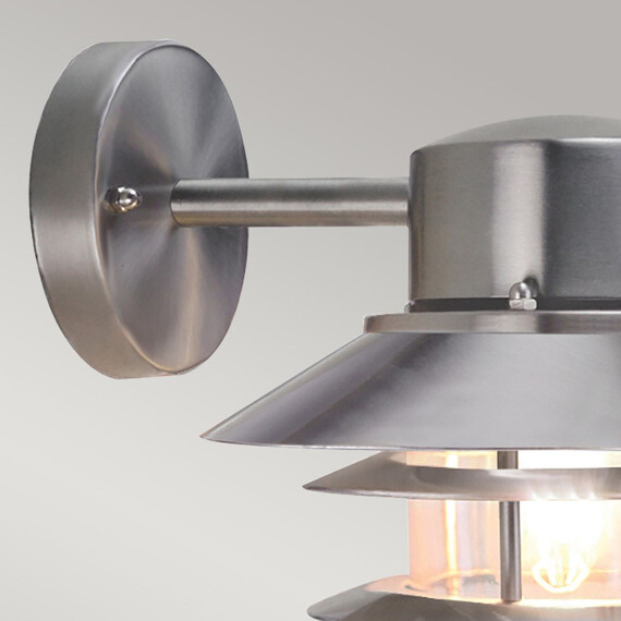 Външен аплик Copenhagen 1xE27 Brushed 304 Stainless Steel Elstead Lighting COPENHAGEN-BSS | Osvetlenieto.bg