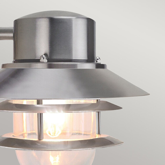 Външен аплик Copenhagen 1xE27 Brushed 304 Stainless Steel Elstead Lighting COPENHAGEN-BSS | Osvetlenieto.bg