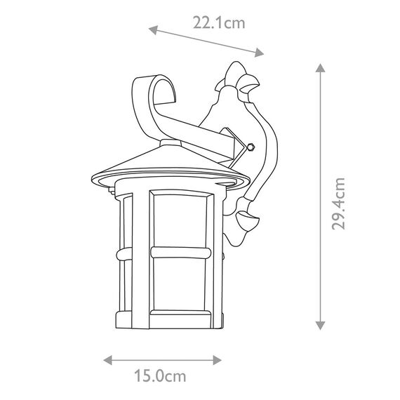 Външен аплик Hereford 1xE27 Down Black Elstead Lighting BL21-BLACK-E27 | Osvetlenieto.bg Външен аплик Hereford 1xE27 Down Black Elstead Lighting BL21-BLACK-E27 | Osvetlenieto.bg