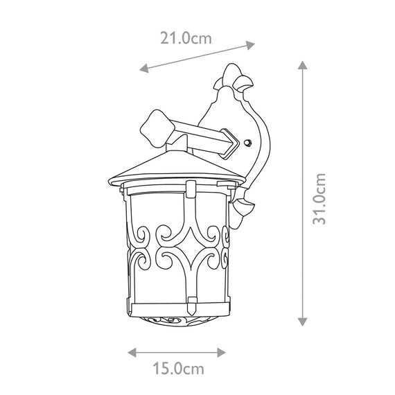 Външен аплик Hereford Down Black Elstead Lighting BL8-BLACK | Osvetlenieto.bg Външен аплик Hereford Down Black Elstead Lighting BL8-BLACK | Osvetlenieto.bg
