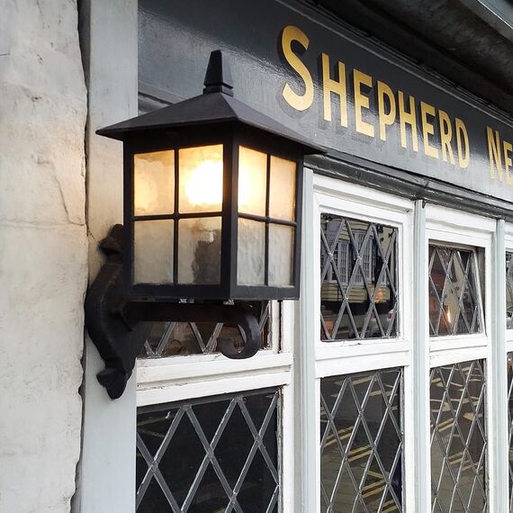 Външен аплик Winchester 1xE27 UP Black Elstead Lighting BL17-BLACK | Osvetlenieto.bg