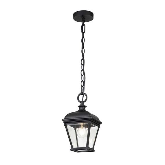 Външна висяща лампа Bayview 1xE27 Medium Black Elstead Lighting BAYVIEW-8M-BK | Osvetlenieto.bg